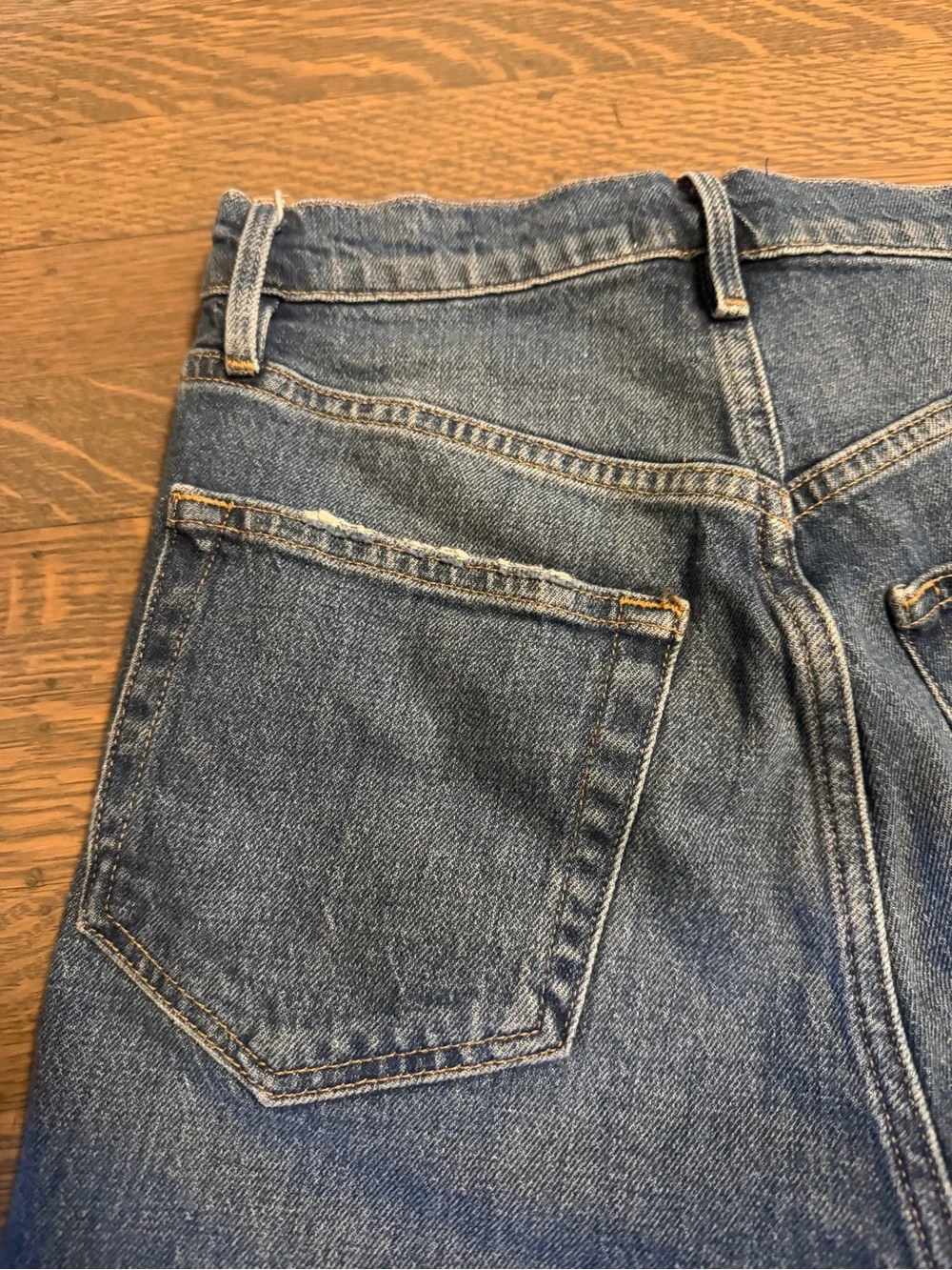 Frame Distressed Bermuda Shorts Le Vintage Bermuda Cutoffs Size 27 Distressed